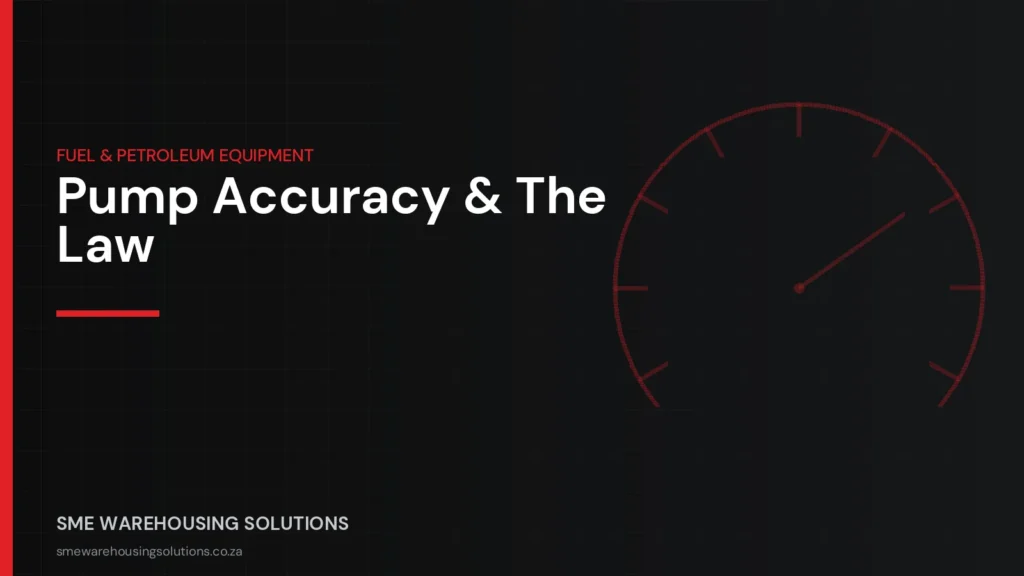 Branded graphic on NRCS legal metrology, SANS 1020 and fuel flowmeter compliance in South Africa