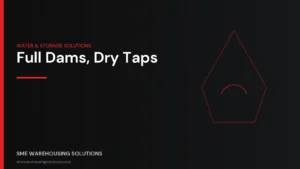 Branded graphic on South African water tank demand in 2026 amid supply failures