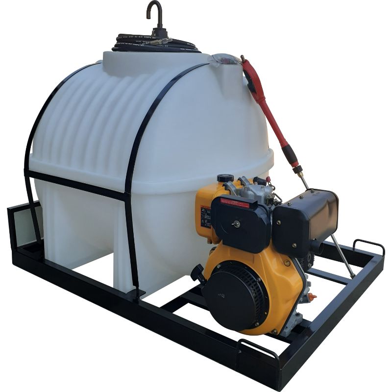 650l Mobile High Pressure Washer 10hp-diesel-241bar
