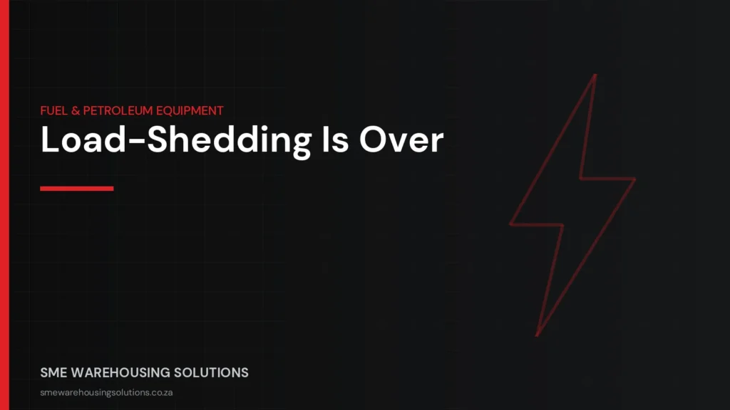 Branded graphic on end of load-shedding and continued diesel bowser demand in South Africa 2026