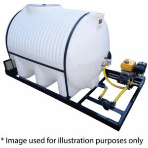 1000l Mobile High Pressure Washer 2.2kw-220v-100bar hoizontal unit