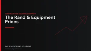 Branded graphic on the rand exchange rate and industrial equipment import prices in South Africa 2026
