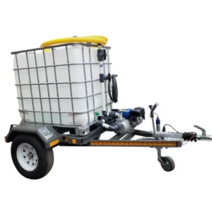 1000l Water Bowser trailer 2.8bar-1-outlet Flowbin™ braked