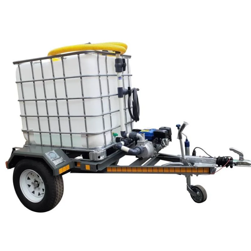 1000l Water Bowser trailer 2.8bar-1-outlet Flowbin™ braked for sale in South Africa - SME Warehousing Solutions