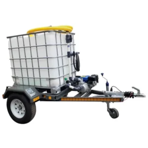 1000l Water bowser trailer 2.8bar-1-outlet Flowbin™ unbraked