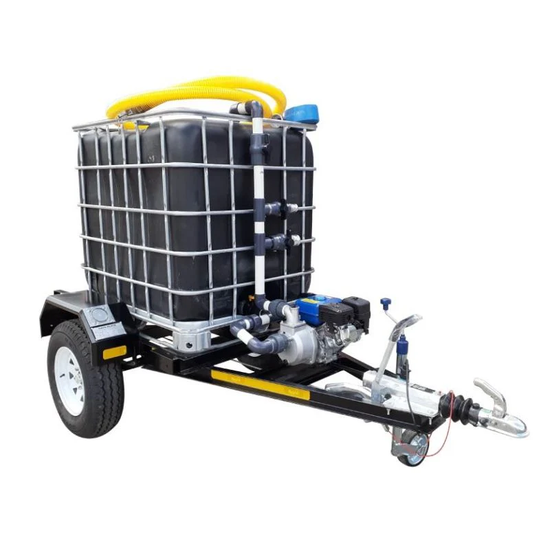 1000l Water Bowser trailer 2.8bar-exec Flowbin™ braked for sale in South Africa - SME Warehousing Solutions