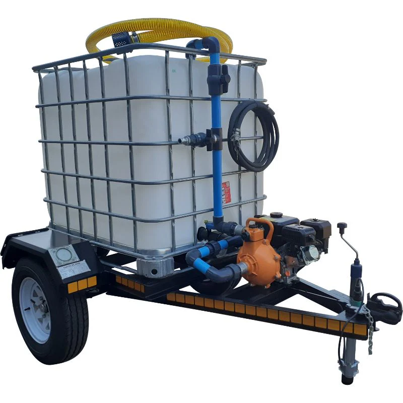 1000l Water Bowser trailer 7bar-1-outlet Flowbin™ unbraked for sale in South Africa - SME Warehousing Solutions