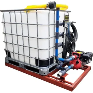 1000l Water Bowser trailer 9.5bar-3-outlet Flowbin™ braked