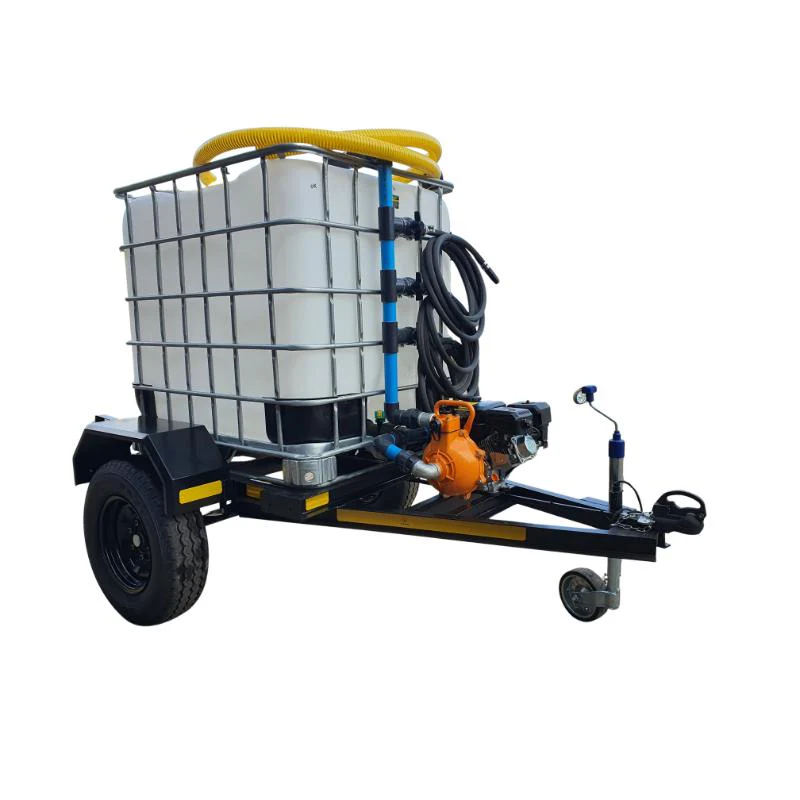 1000l Water Bowser trailer 7bar-3-outlet Flowbin™ unbraked for sale in South Africa - SME Warehousing Solutions